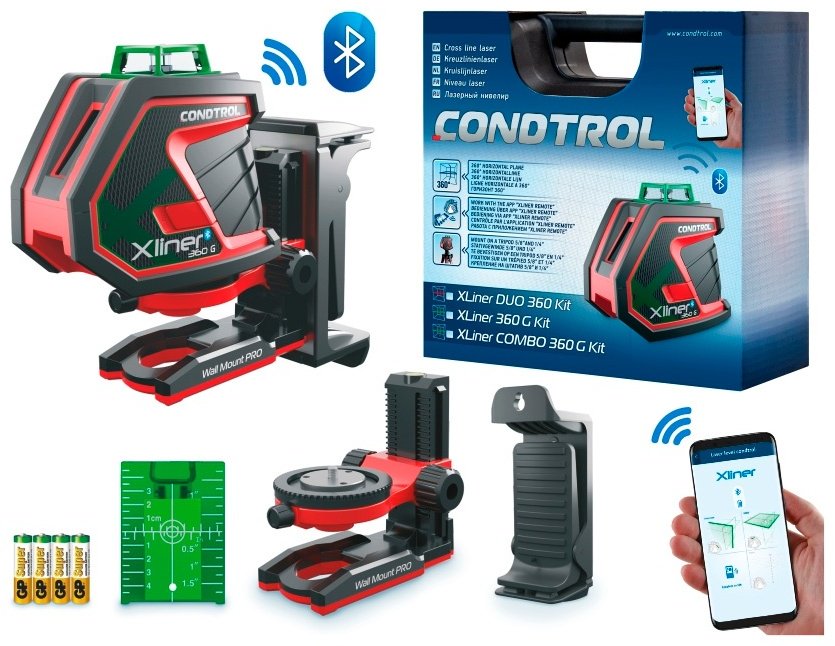 Лазерный уровень Condtrol линейный Xliner 360G Kit 1-2-408 купить,NaN