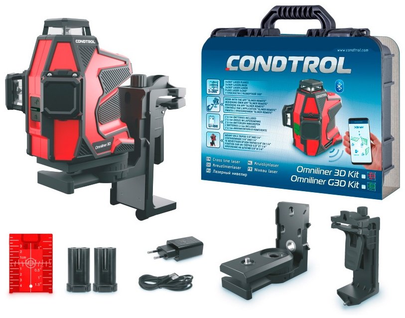 Лазерный уровень Condtrol линейный Omniliner 3D Kit 1-2-405