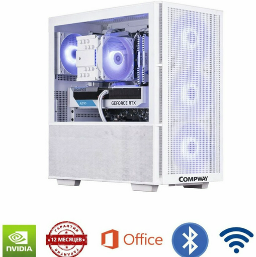 Системный блок Compway i5-12400F / RTX 4060 / 16GB / SSD 500GB / Windows 11 Pro