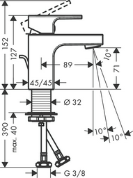 Смеситель Hansgrohe Vernis Shape 71560000 хром