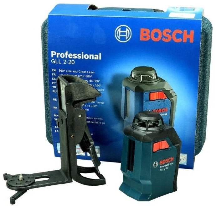 Лазерный уровень Bosch линейный GLL 2-20 + BM 3 0601063J00 купить,NaN