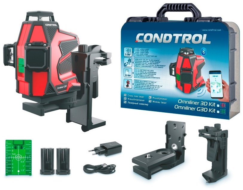 Лазерный уровень Condtrol линейный Omniliner G3D Kit 1-2-406 купить,NaN