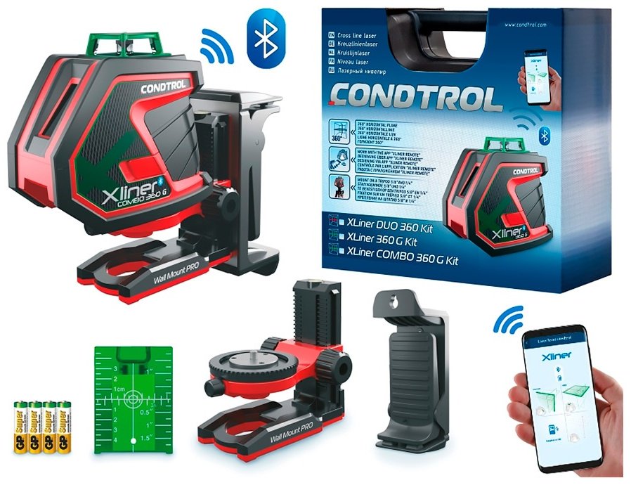 Лазерный уровень Condtrol линейный Xliner Combo 360G Kit 1-2-412 купить,NaN