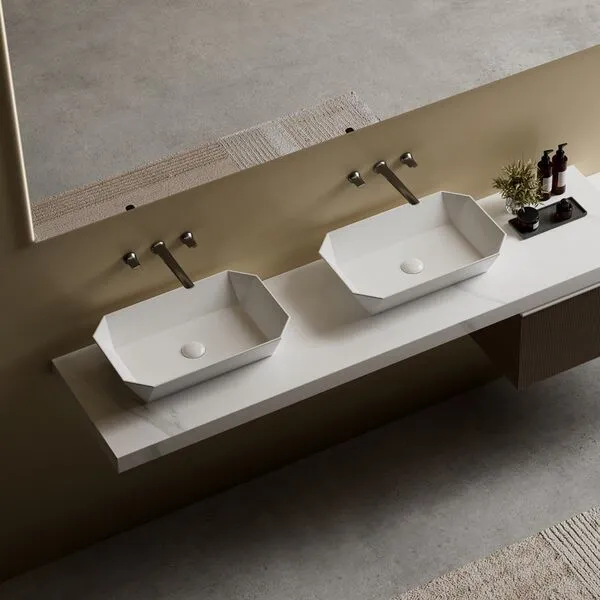 Раковина Abber Rechteck AC2218 70х13х36см белый купить,99400