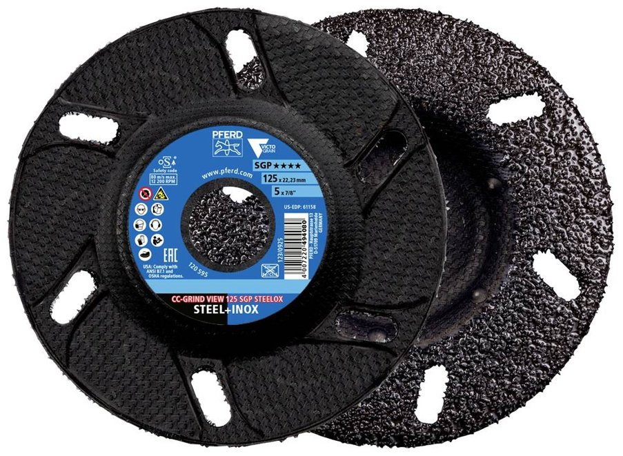 Pferd шлифовальный абразивный диск CC-GRIND VIEW 125 SGP STEELOX 125x22.23 мм 1 шт
