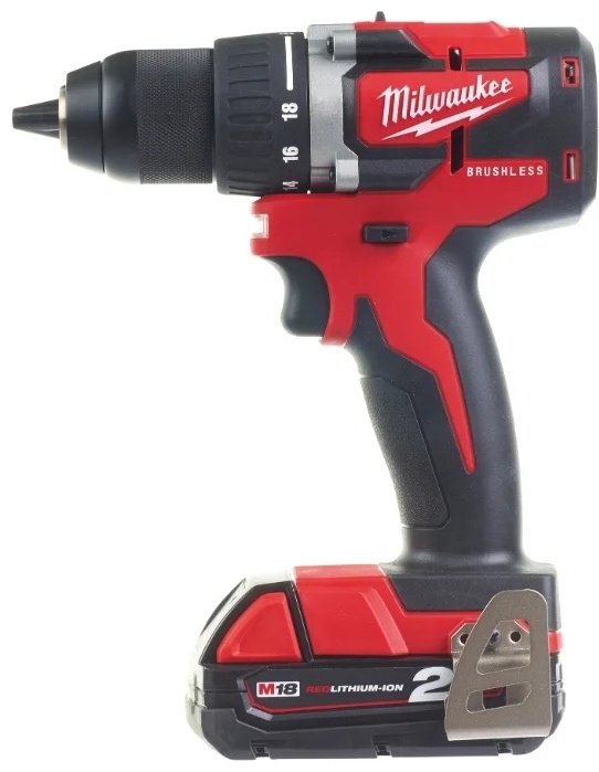 Milwaukee дрель-шуруповерт M18 CBLDD-202C 4933464317 18 В купить,NaN