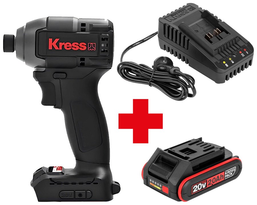 Kress винтоверт KU280.9+KPB2022+KCH2006 20 В купить,NaN