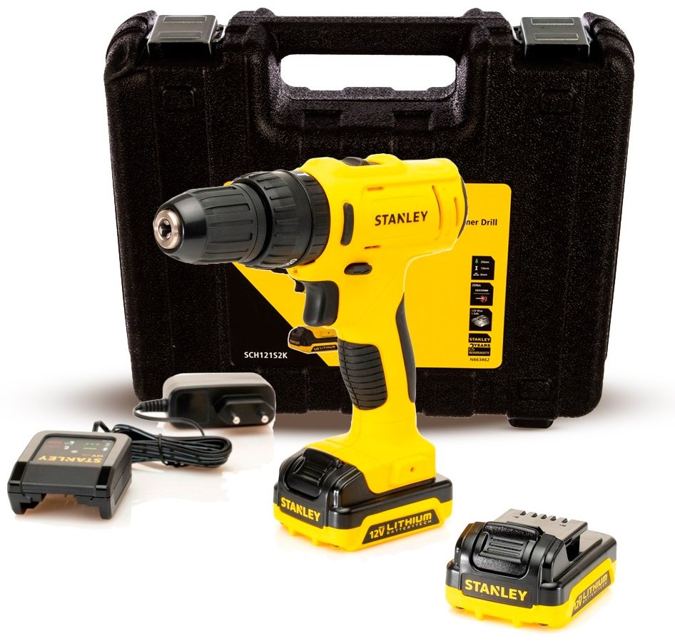 STANLEY дрель-шуруповерт SCH121S2K-RU купить,NaN