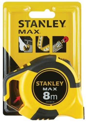 STANLEY рулетка строительная MAX STHT0-36118, 8 м х 25 мм купить,NaN