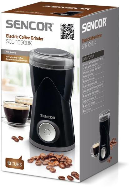 Кофемолка Sencor SCG 1050BK черная купить,NaN