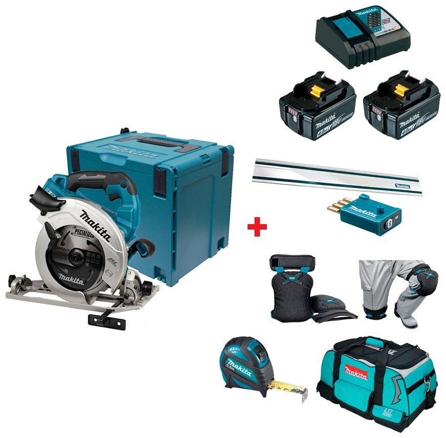 Дисковая пила Makita DHS783ZJU 36В+2АКБ+З/У+кейс+аксессуары в подарок купить,NaN