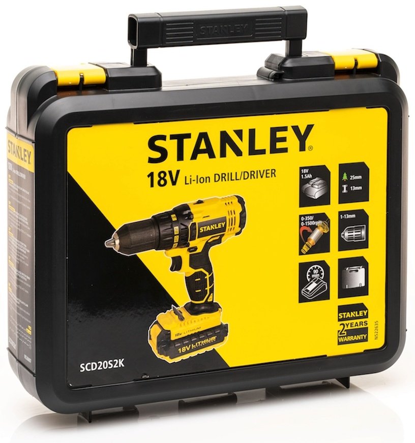STANLEY дрель-шуруповерт SCD20S2K-RU купить,NaN