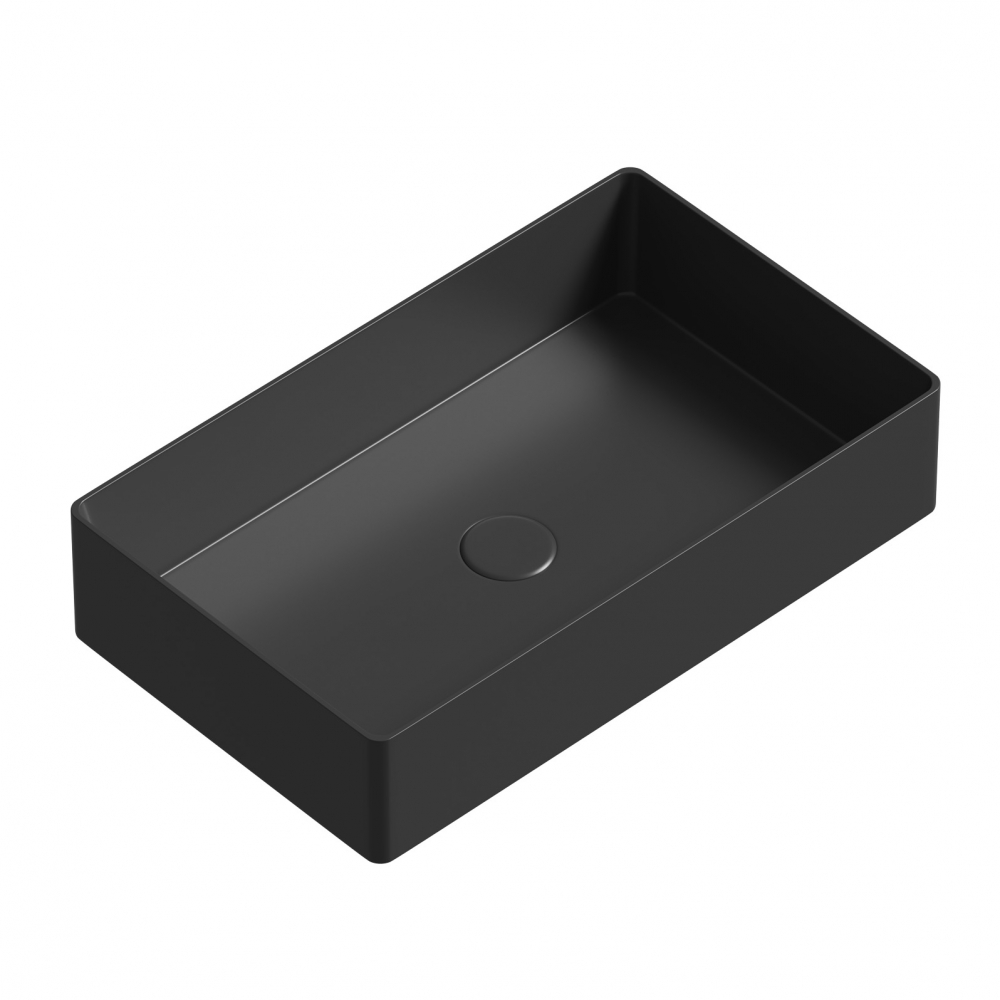 Раковина Abber Rechteck AC2220MB 60х36х13см черный