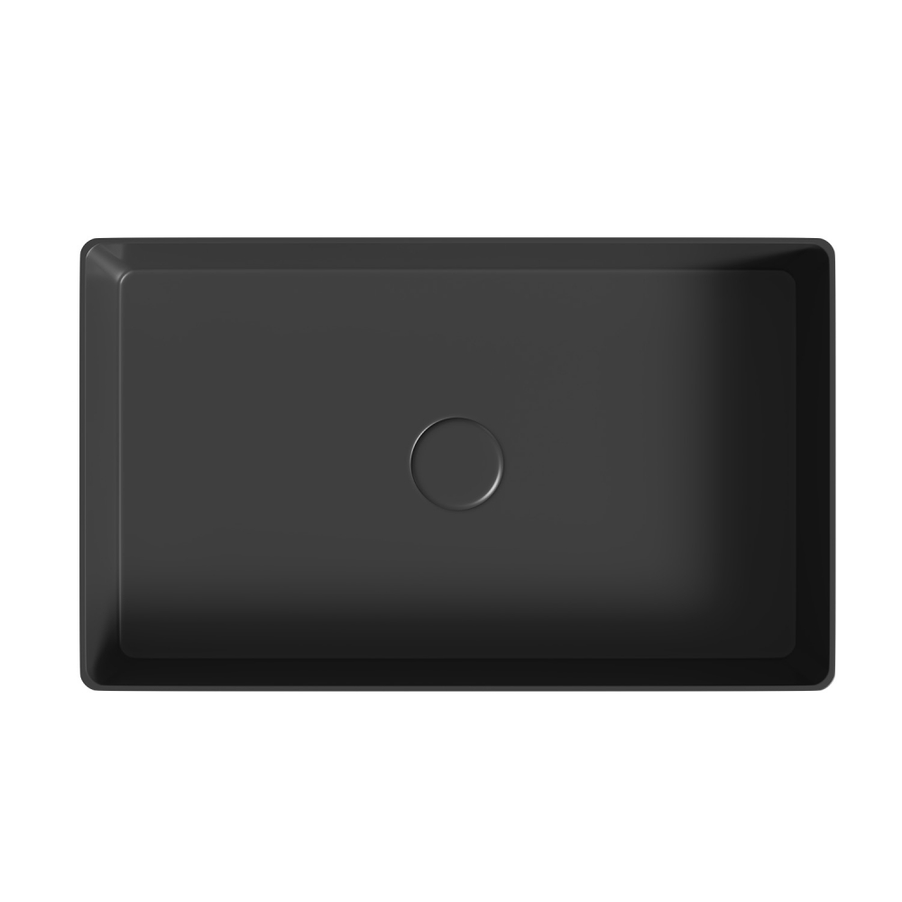 Раковина Abber Rechteck AC2220MB 60х36х13см черный