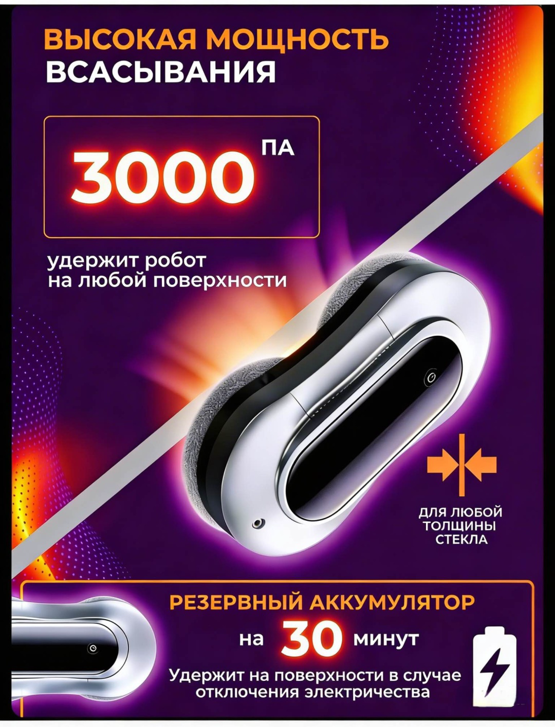 Робот-мойщик окон Yili с двойным распылением серый купить,NaN