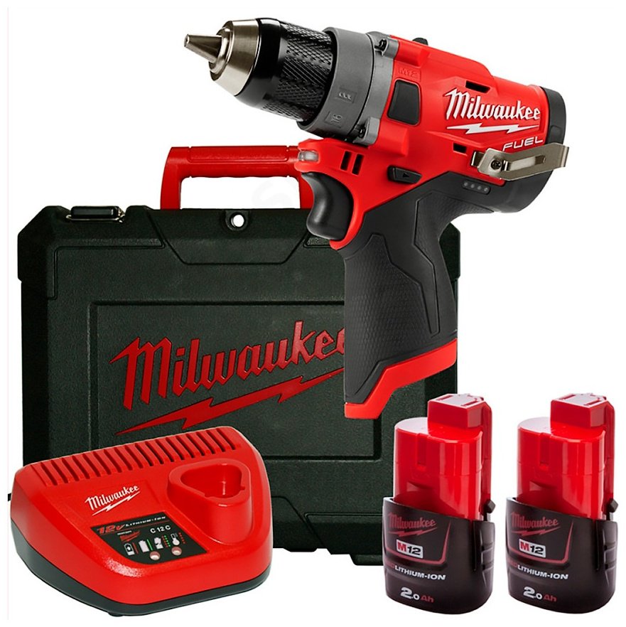 Milwaukee дрель M12 FDD-202X FUEL 4933459816 купить,NaN