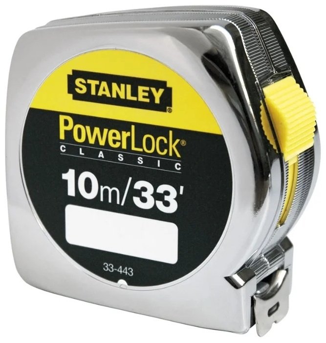 STANLEY рулетка строительная POWERLOCK 0-33-443, 10 м х 25 мм купить,NaN