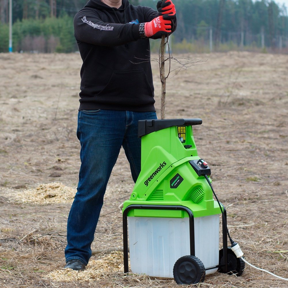 Измельчитель Greenworks 2206707 купить,NaN