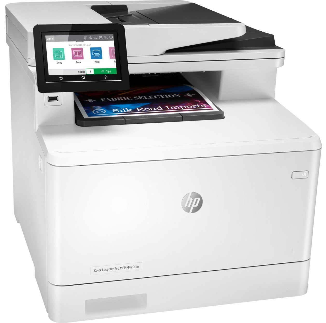 МФУ HP Color LaserJet Pro M479fdn белое купить,0