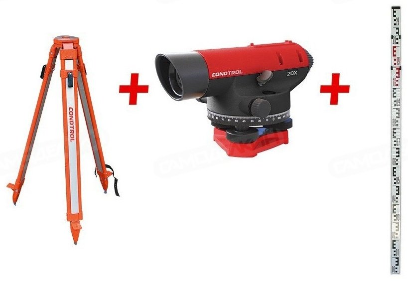Оптический нивелир Condtrol 32X Combo + 32X + рейка 4 м + S6-2 купить,NaN