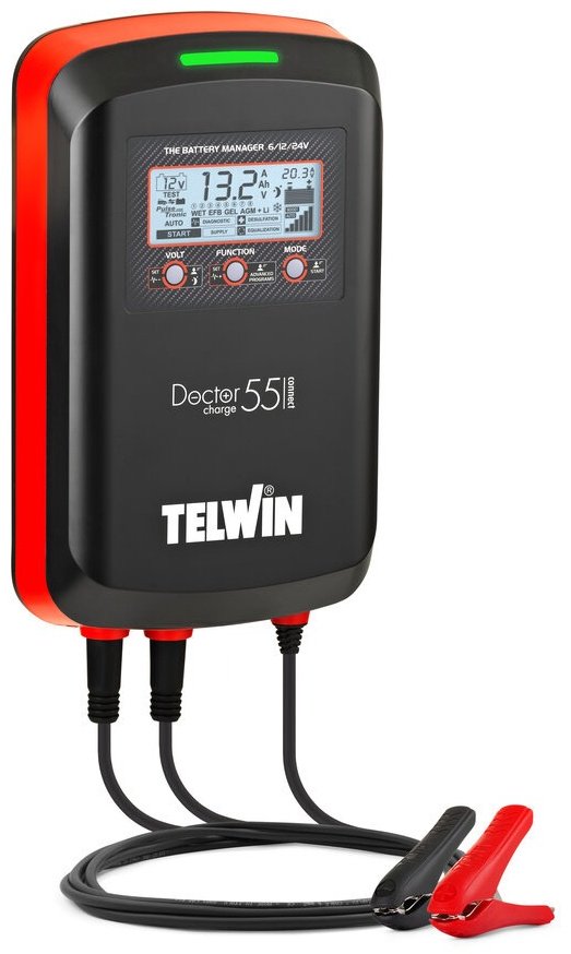 Telwin пуско-зарядное устройство DOCTOR CHARGE 55 CONNECT 230V 6V/12V/24V купить,NaN