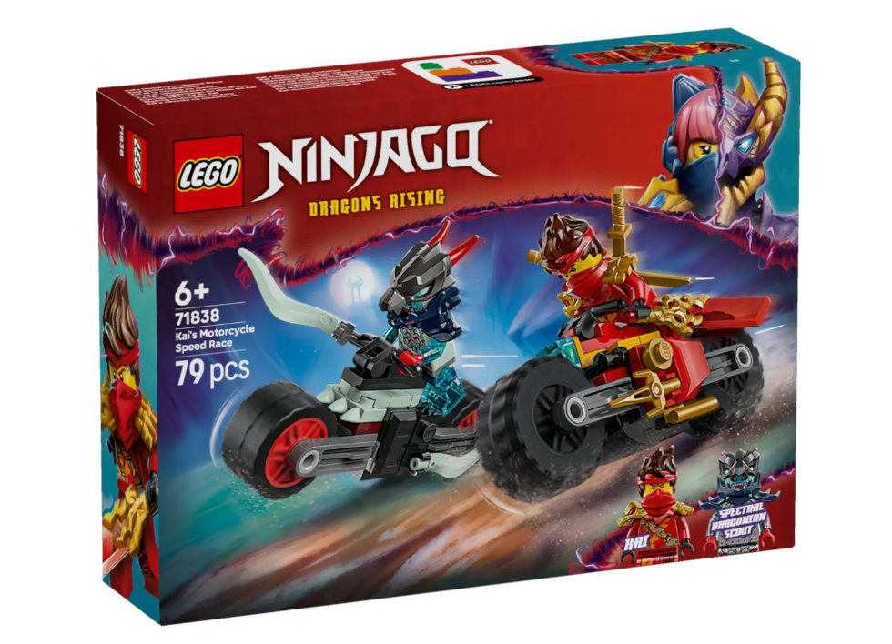 Конструктор Lego Скоростная гонка Кая на мотоцикле Ninjago 71838 купить,NaN