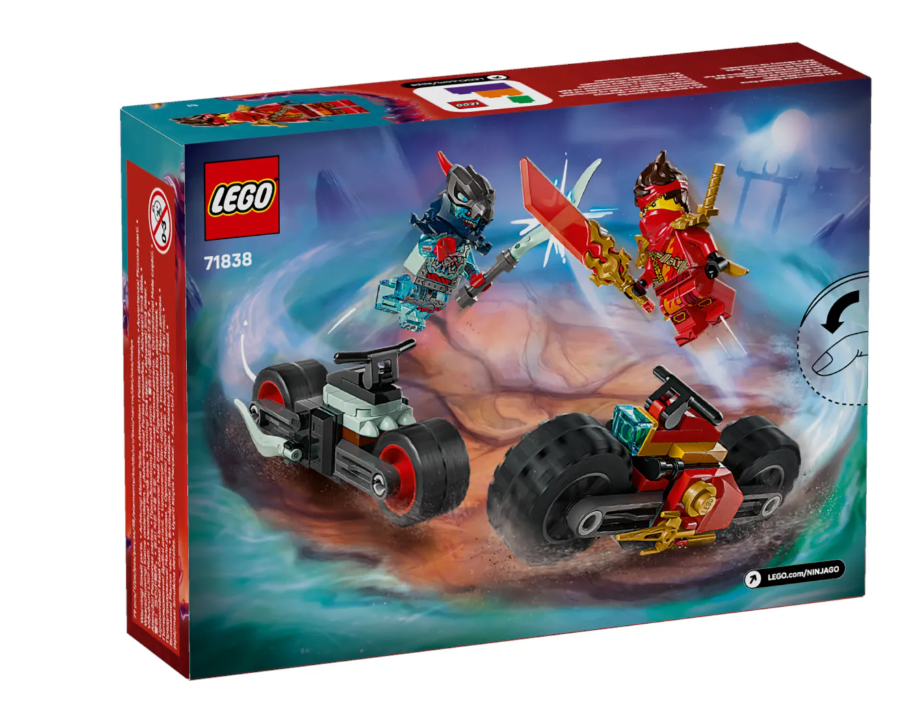 Конструктор Lego Скоростная гонка Кая на мотоцикле Ninjago 71838 купить,NaN