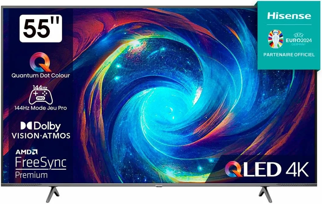Телевизор Hisense  55" 55E7KQ Pro QLED 4K UHD Black