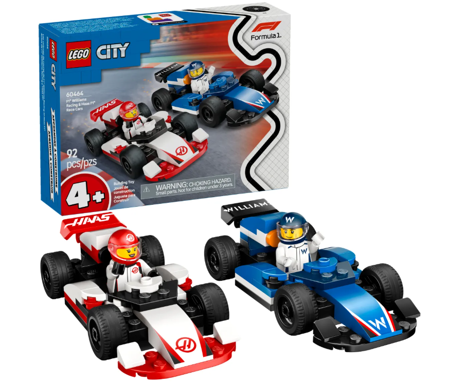 Конструктор Lego Формула 1 Williams Racing и автомобиль Haas CITY 60464 