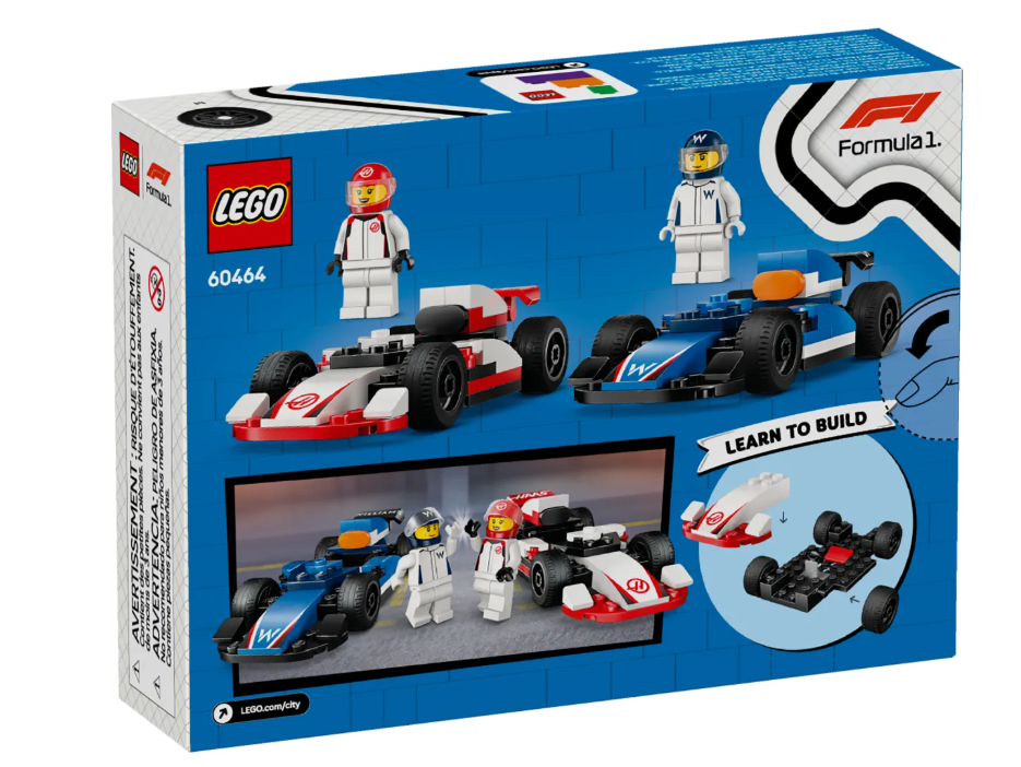 Конструктор Lego Формула 1 Williams Racing и автомобиль Haas CITY 60464 - ForteMarket Конструктор Lego Формула 1 Williams Racing и автомобиль Haas CITY 60464 купить,14390