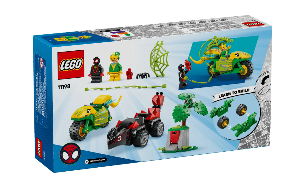Конструктор Lego Спин и погоня за мотодинозавром Marvel 11198 купить,NaN