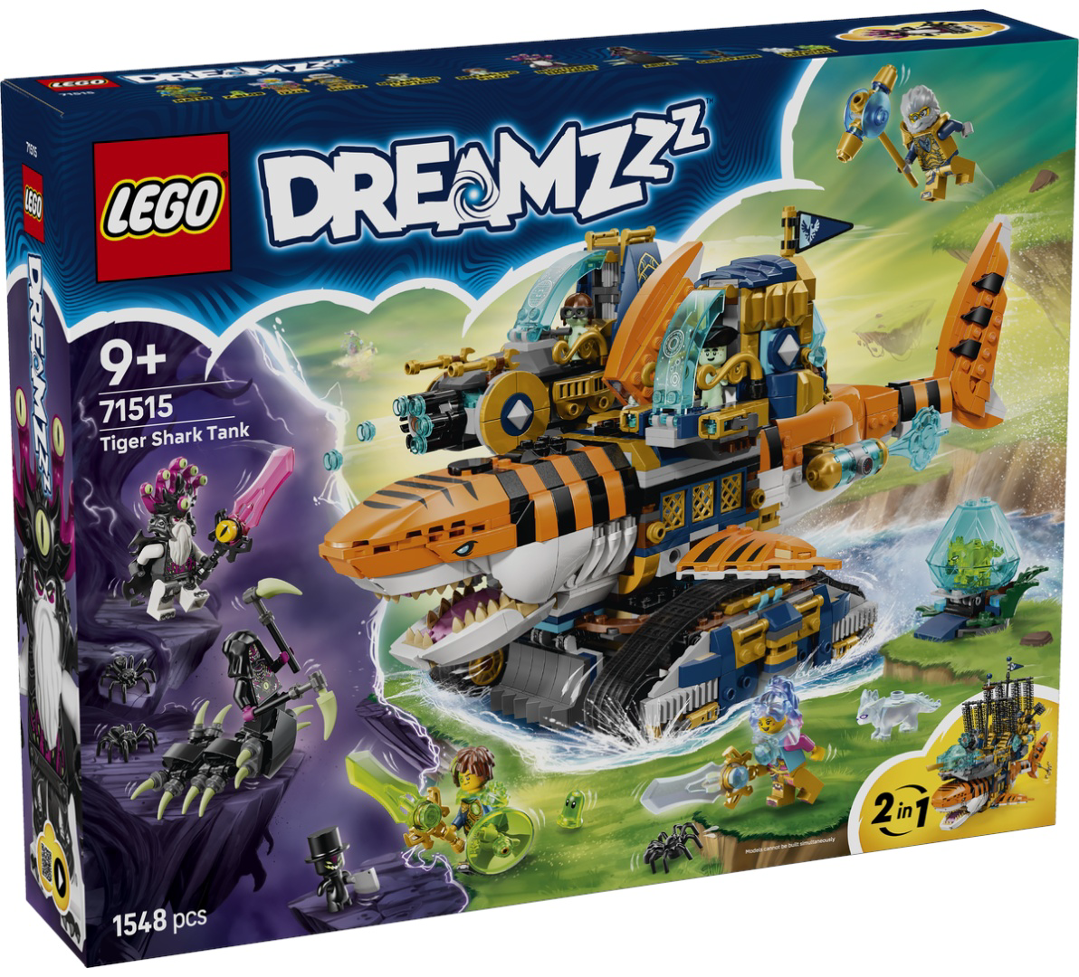 Конструктор Lego Танк-тигровая акула DREAMZzz 71515