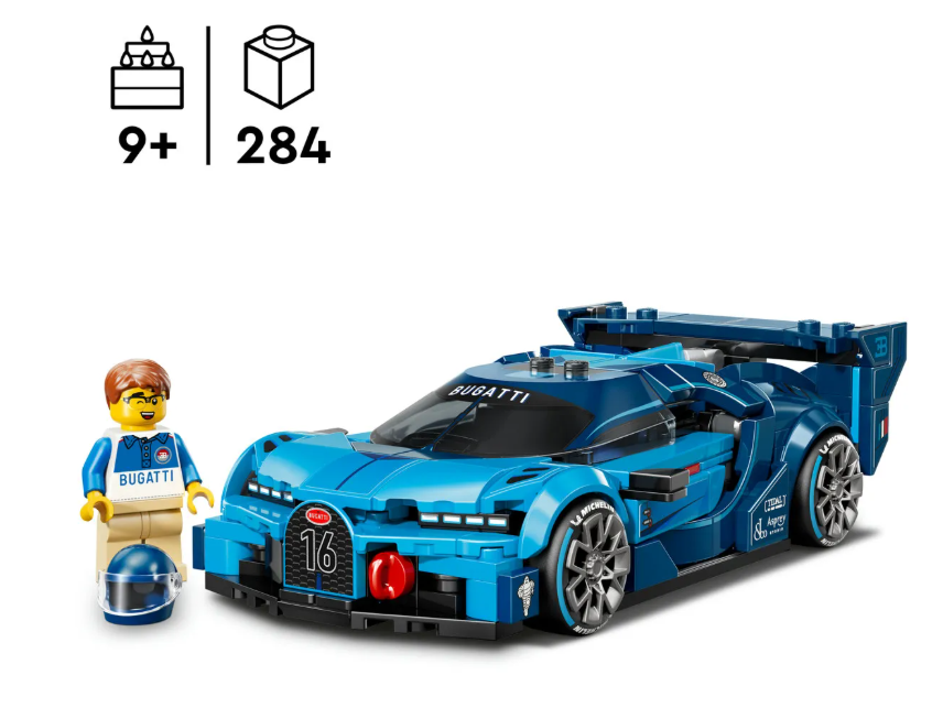 Конструктор Lego Спортивный гиперкар Bugatti Vision GT Speed Champions 77253