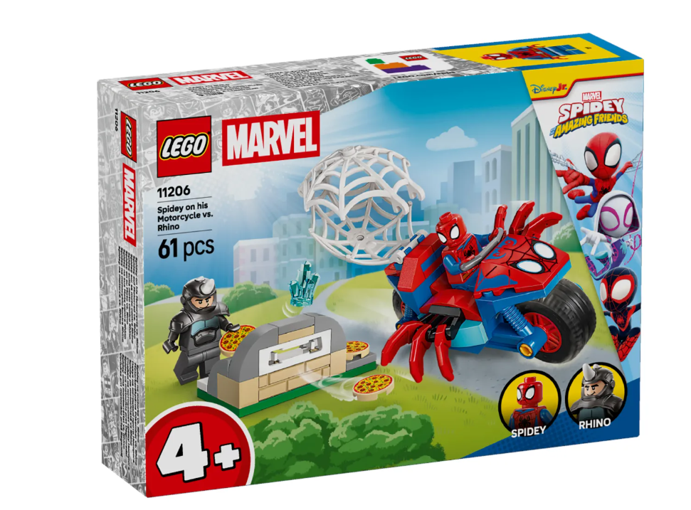 Конструктор Lego Человек-паук на мотоцикле против Носорога Marvel 11206 купить,NaN