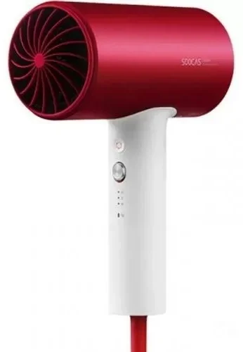 Фен Xiaomi Soocas H5 Hair Dryer с диффузором красный