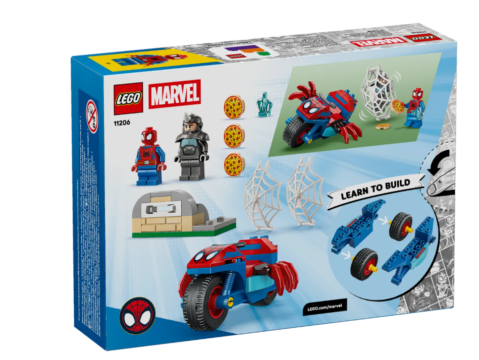 Конструктор Lego Человек-паук на мотоцикле против Носорога Marvel 11206 купить,NaN