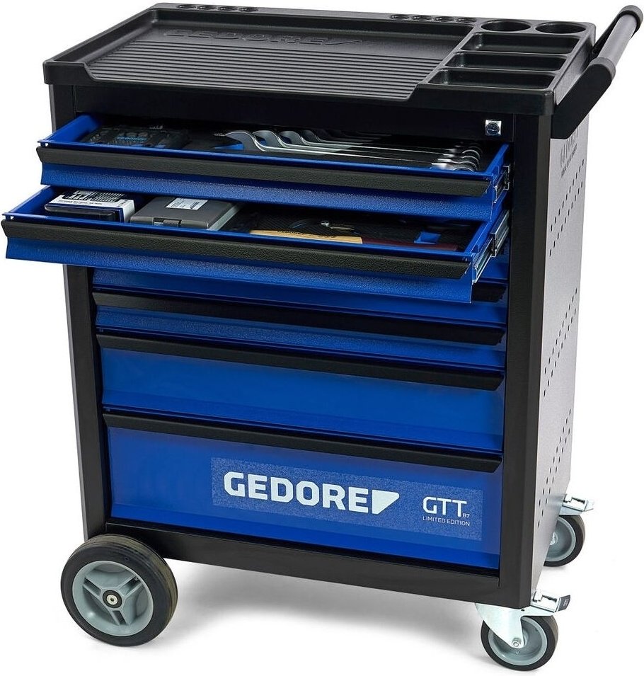 Gedore тележка для инструментов GTT B-S-177 47.5x77.5x98.5 см черный, синий купить,NaN