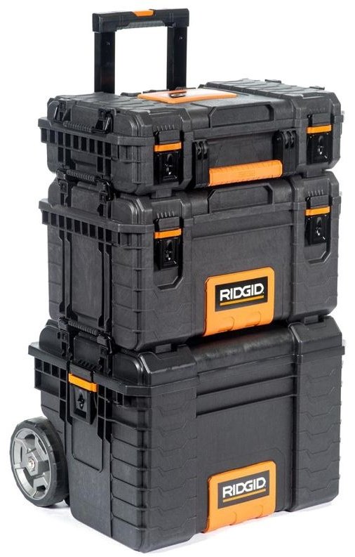 RIDGID ящик-тележка 54358 56.4x46.5x85.9 см черный купить,NaN