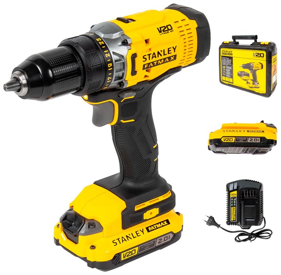 STANLEY дрель-шуруповерт SCD708D2K-RU купить,NaN