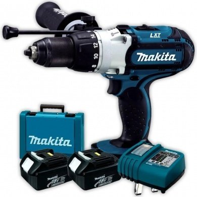 Makita дрель-шуруповерт DHP451RFE купить,NaN