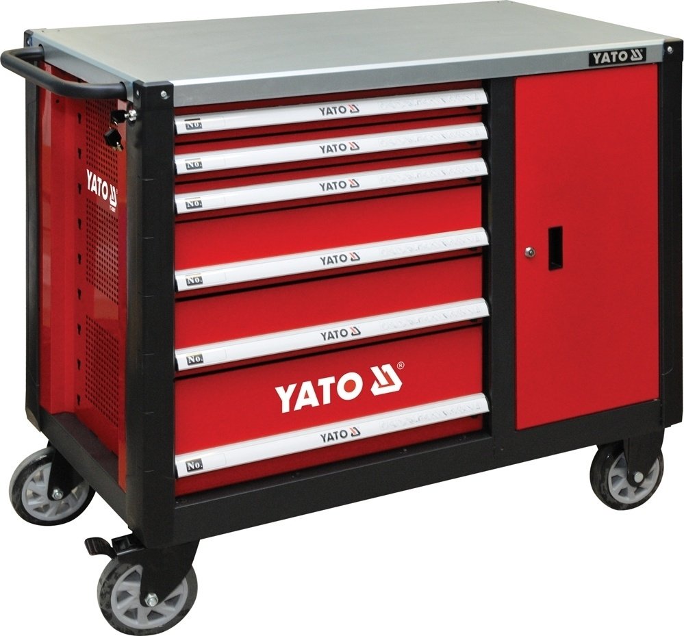 YATO тележка YT-09002 113x57x100 см красный купить,NaN