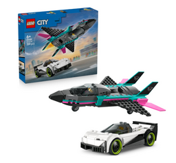 Конструктор Lego Самолет против автомобиля City 60489