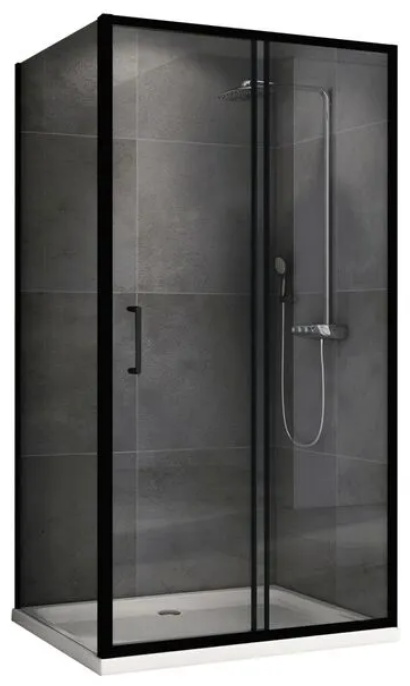 Угол душевой Abber Schwarzer Diamant AG30130B5-S80B5 80х190см черный купить,392000