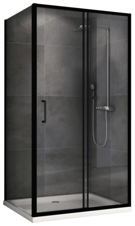 Угол душевой Abber Schwarzer Diamant AG30130B5-S50B5 130х190см черный купить,351100