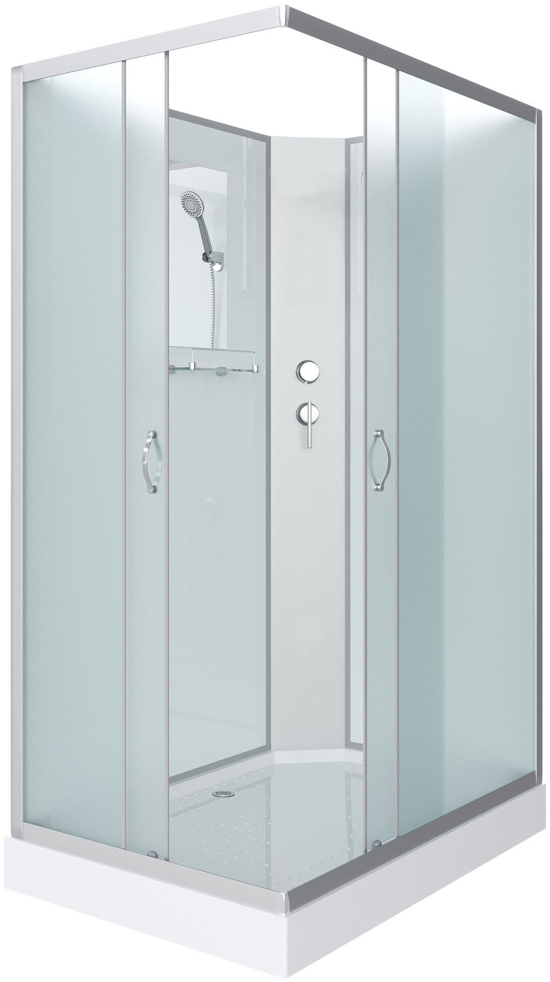 Кабина душевая Niagara NG-43295-14QBK 120х90х215см белый