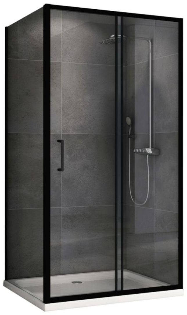 Угол душевой Abber Schwarzer Diamant AG30150B5-S80B5 80х190см черный купить,413600