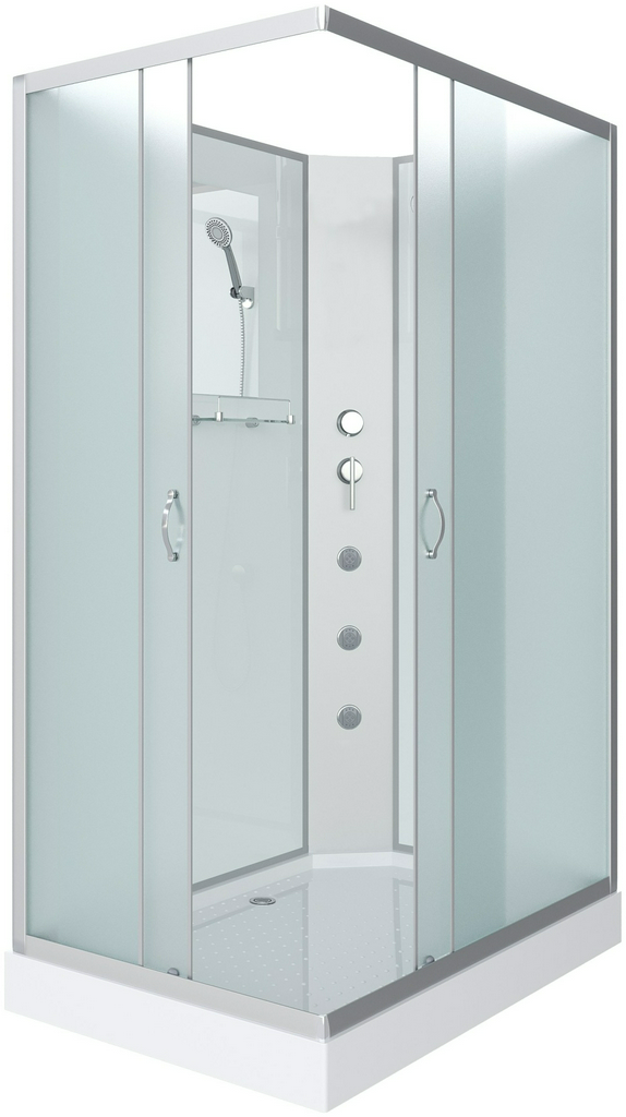 Кабина душевая Niagara NG-43295-14QBKG 120х90х215см белый