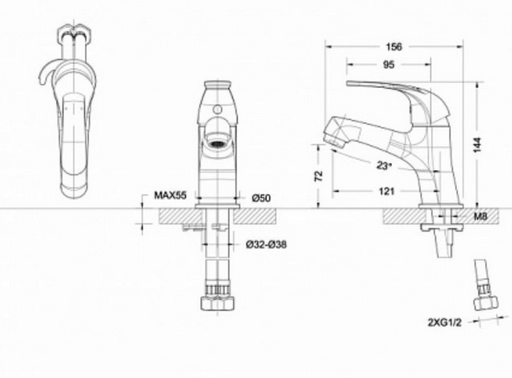 Шланг душевой Hansgrohe Isiflex 28276700 15.6см хром