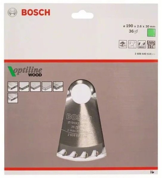 Bosch Optiline Wood 2608640616 190х30 мм