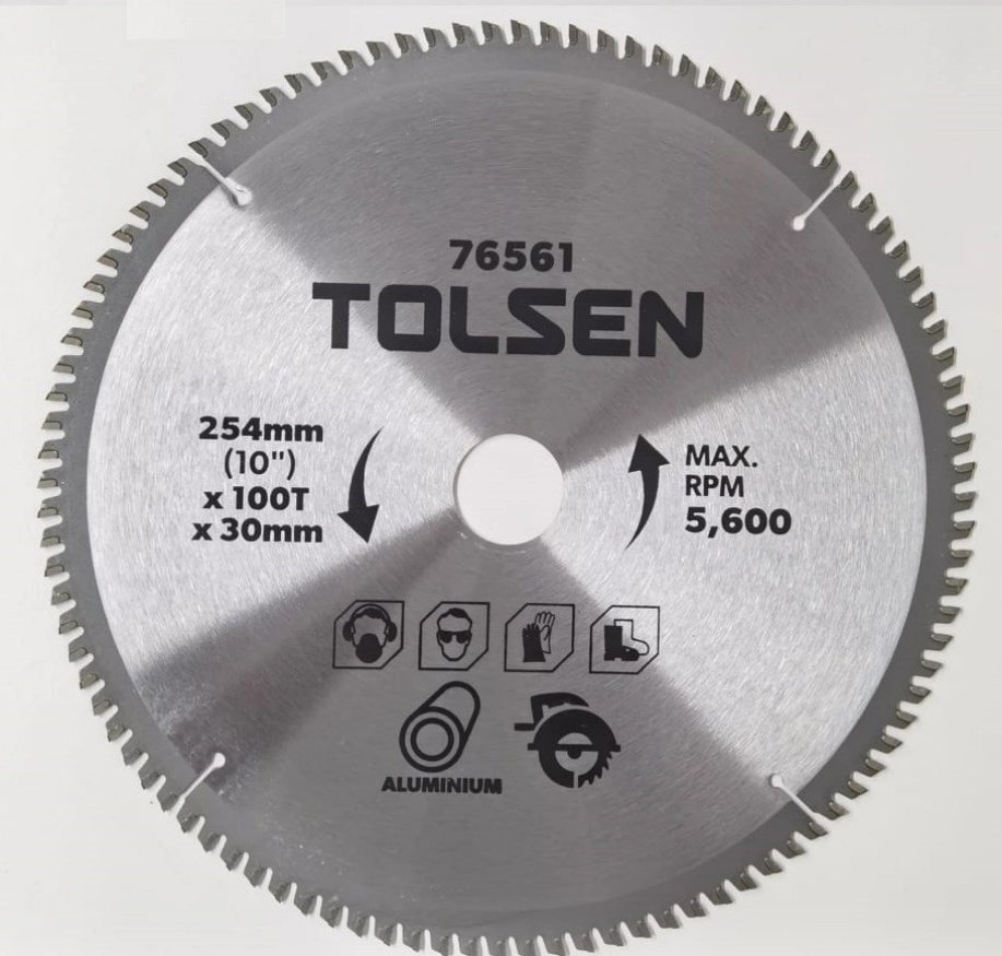 Пильный диск по металлу TOLSEN 76561, 254x30 мм, 100Т